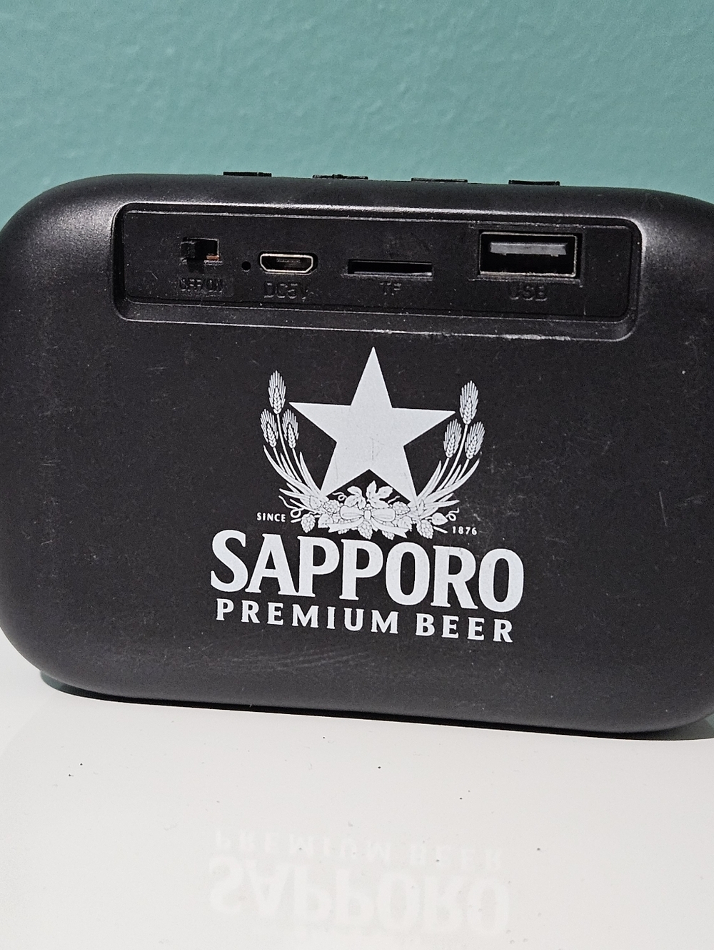 Sapporo Premium Beer Branded Bluetooth Mini Speaker Promotional - Black